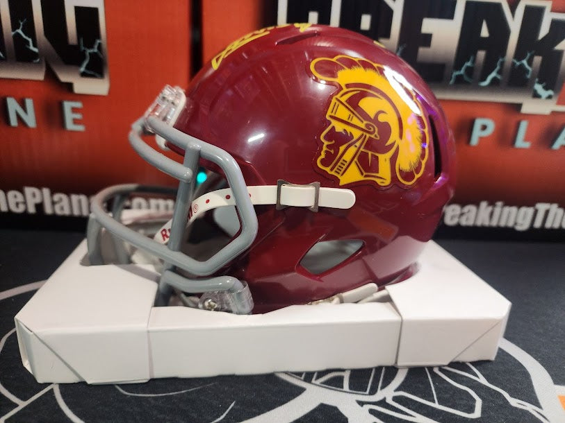 Mike Garrett Auto Mini Helmet USC Trojans Tristar COA Chiefs