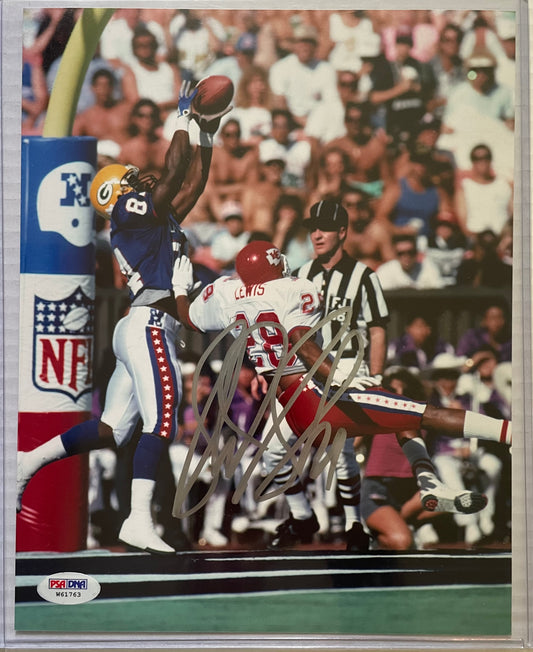 Sterling Sharpe Autographed Packers 8x10 Photo with PSA COA