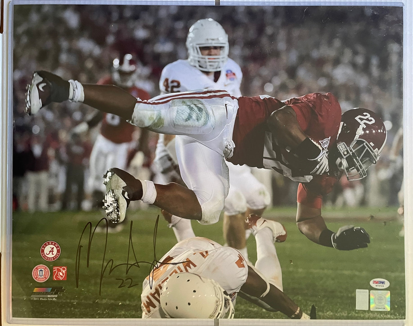 Mark Ingram College Autographed 16x20 Photo With PSA COA Saints