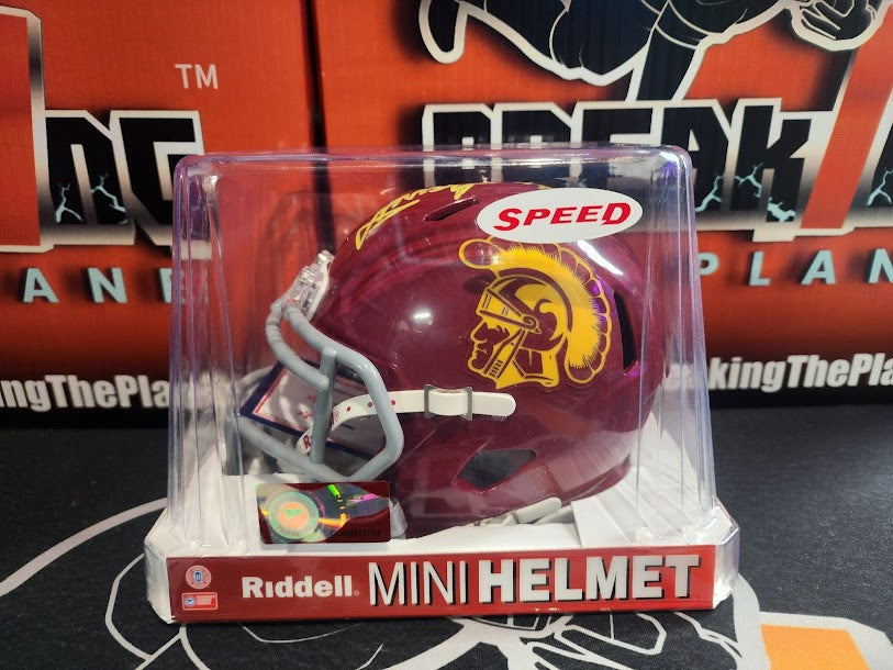 Mike Garrett Auto Mini Helmet USC Trojans Tristar COA Chiefs