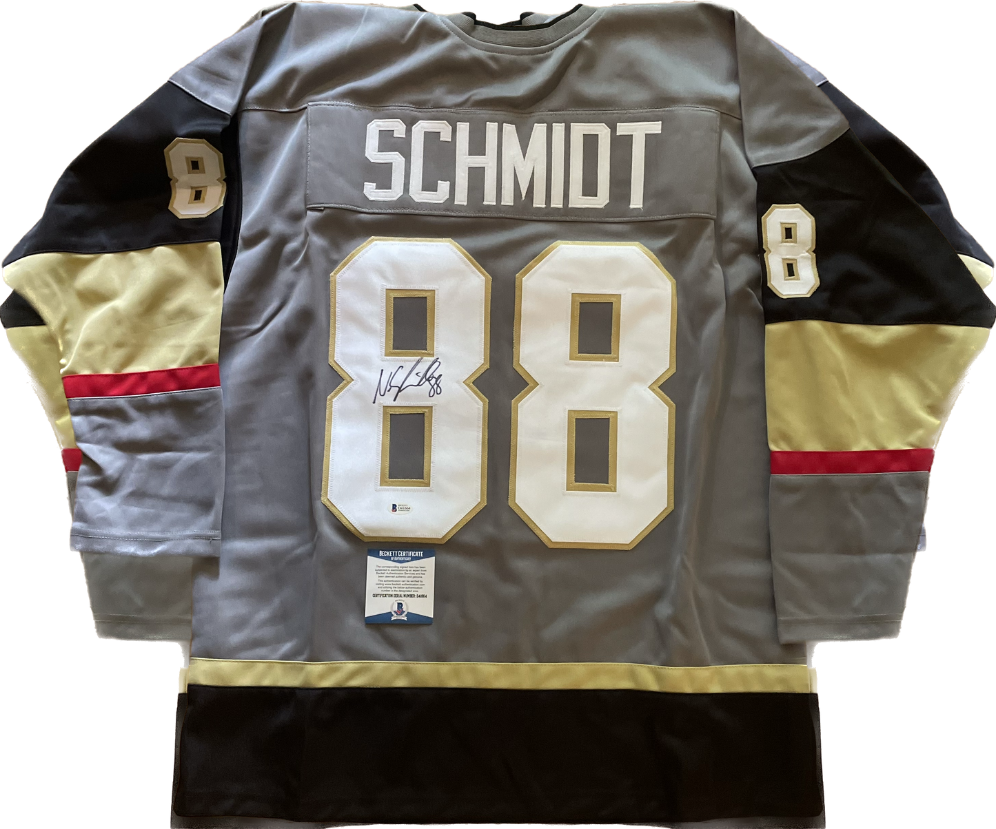 Nate Schmidt Autographed Golden Knights Custom Jersey with Beckett COA