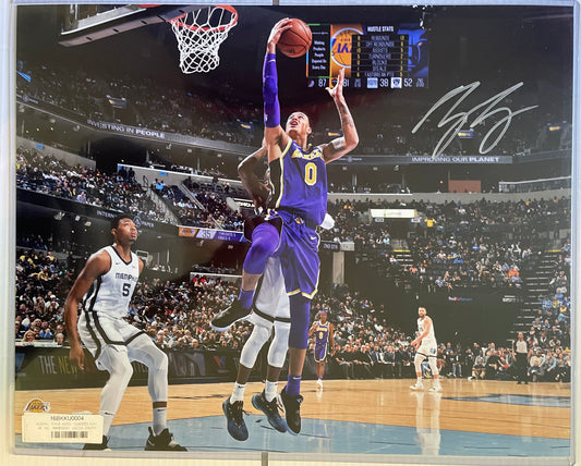 Kyle Kuzma Lakers Autographed 16x20 Photo with Fanatics COA