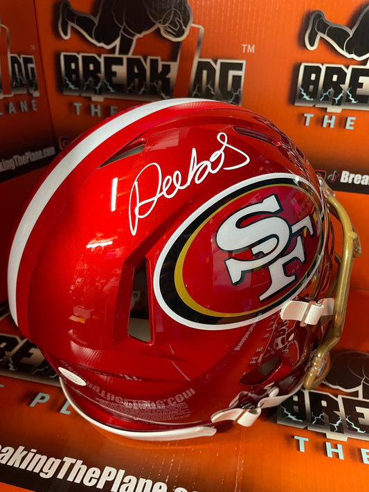 Deebo Samuel Autographed 49ers Authentic Flash Full Size Helmet with JSA COA