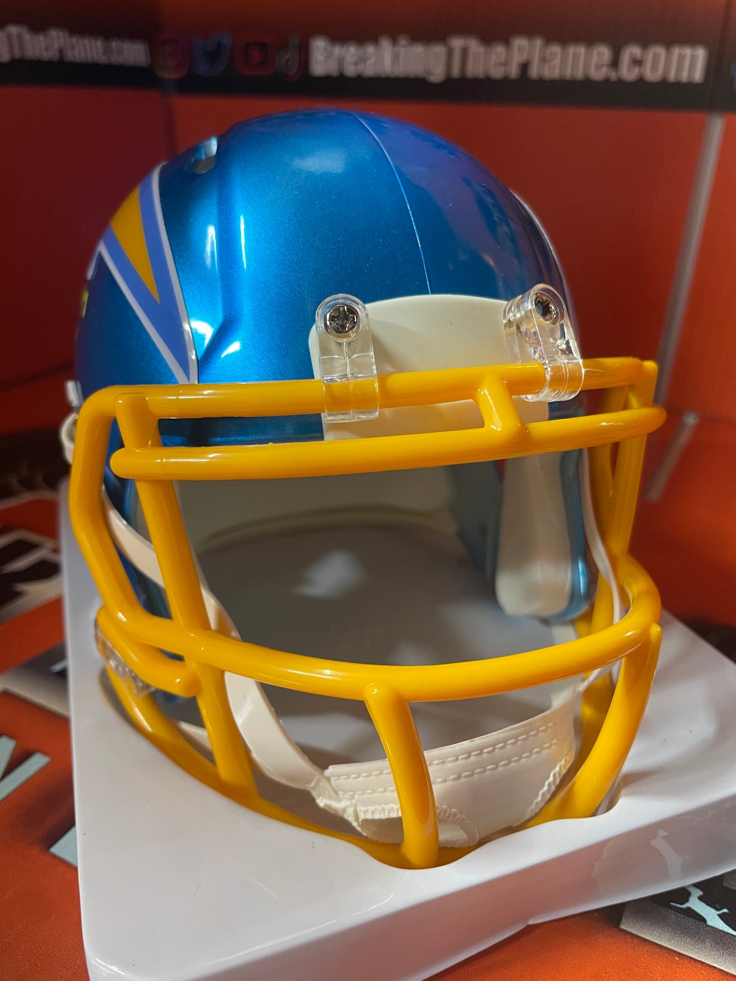 Kenneth Murray Autographed Chargers Flash Mini Helmet With Beckett COA