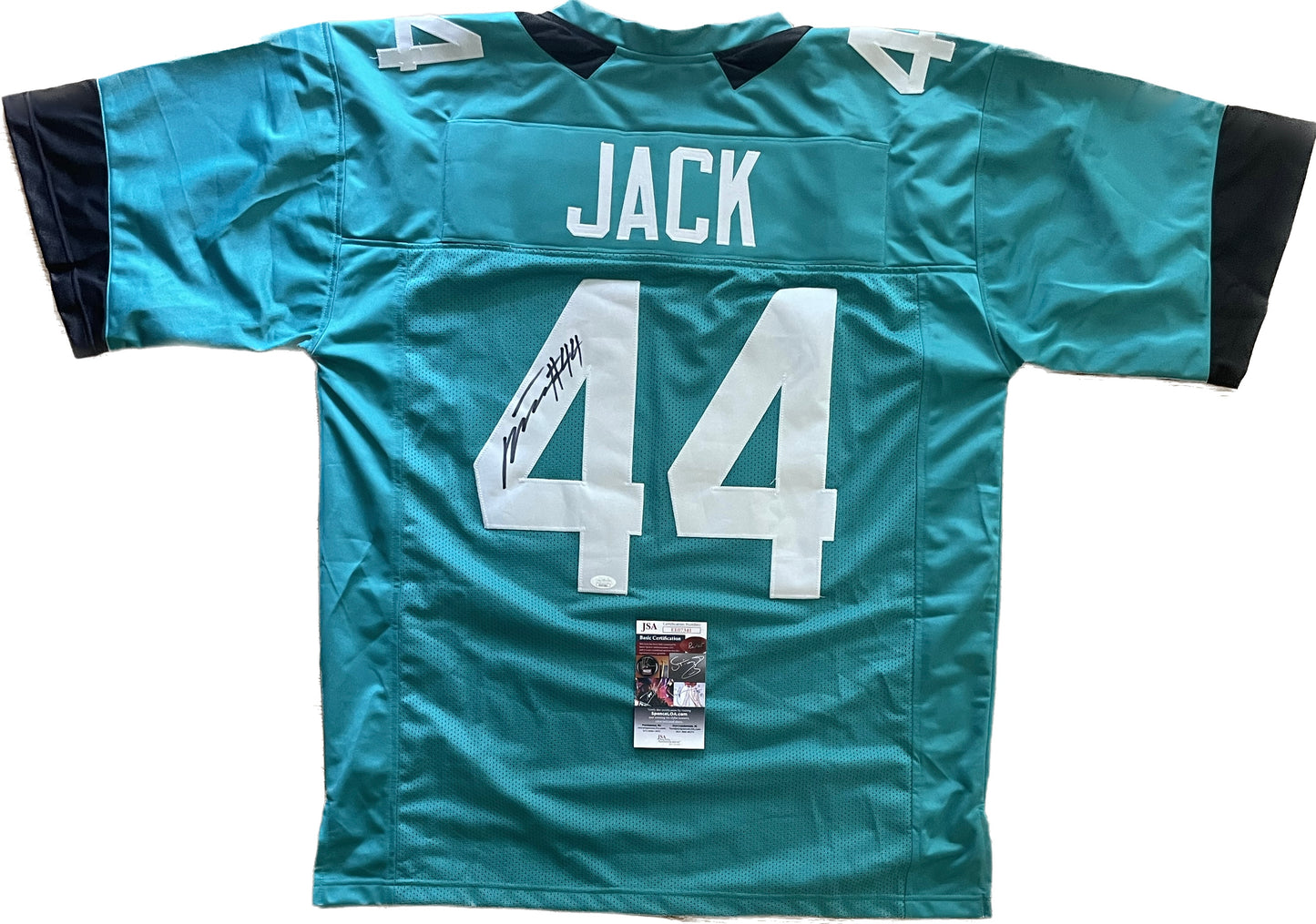 Miles Jack Autographed Custom Jacksonville Jaguars Jersey with JSA COA