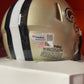 Derek Carr Autographed Saints Mini Helmet Tristar COA Shell Included