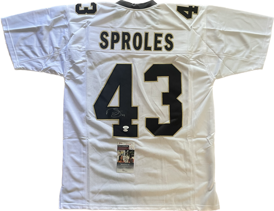 Darren Sproles Autographed Custom New Orleans Saints Jersey with JSA COA