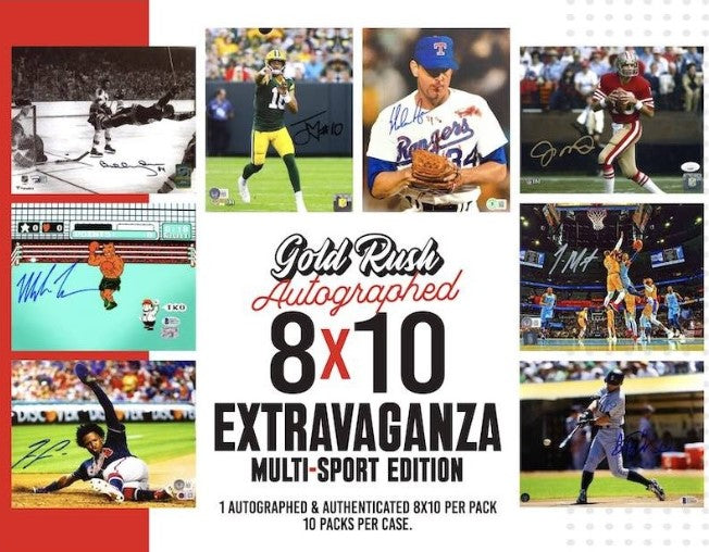 Gold Rush 2024 Extravaganza MultiSport 8x10 Photo! HALF CASE BREAK