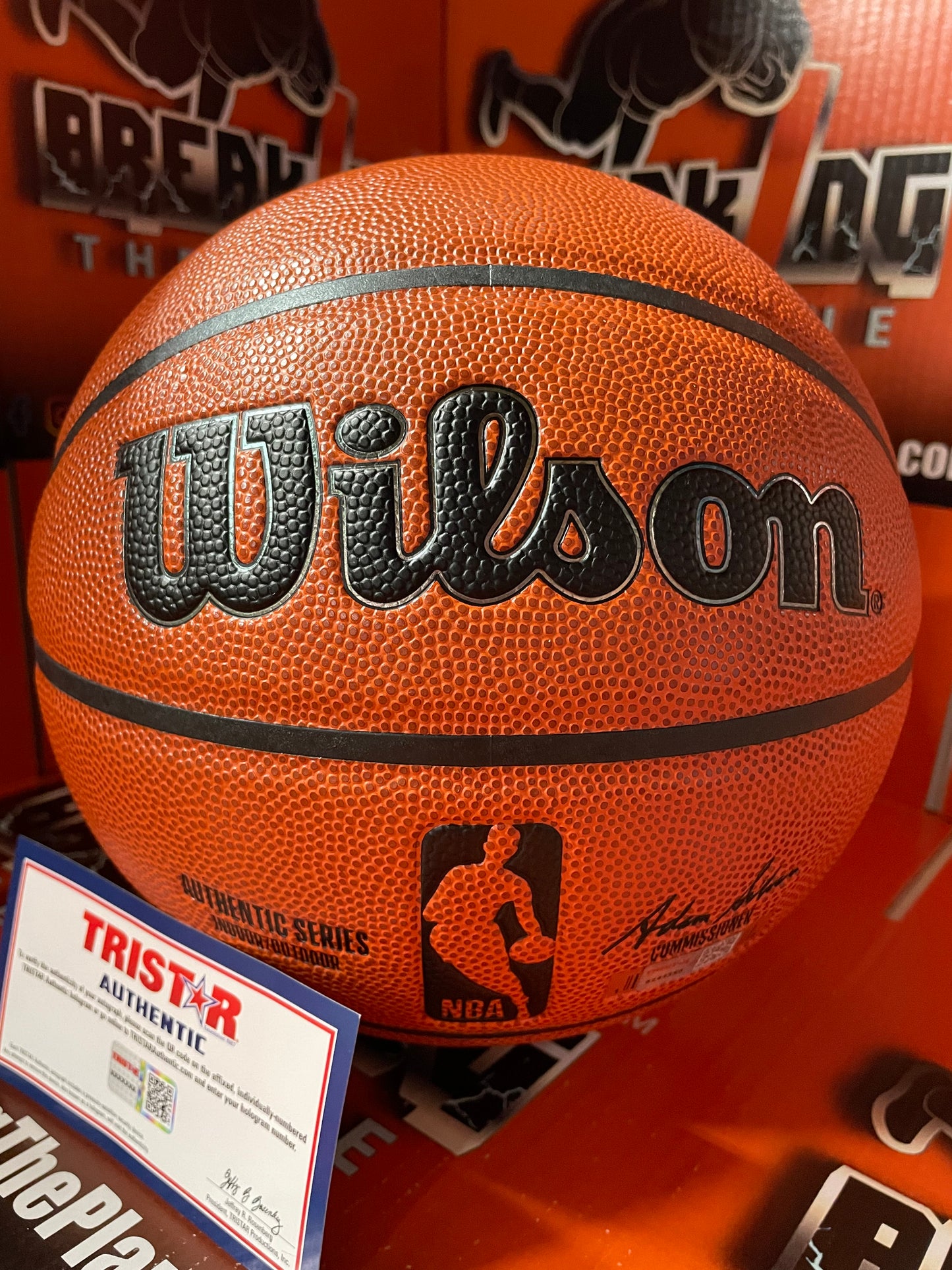 Walt Frazier Autographed Wilson Basketball with Tristar COA