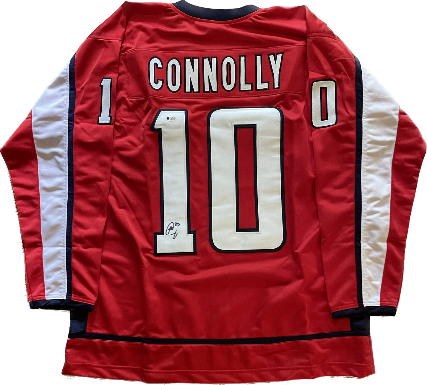 Brett Connolly Autographed Capitals Custom Jersey with Beckett COA