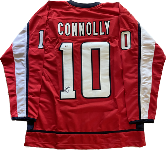 Brett Connolly Autographed Capitals Custom Jersey with Beckett COA