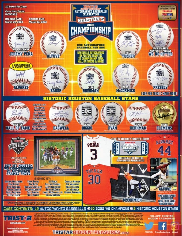 Tristar 2022 Astros Baseball | Personal Break! (We can break or ship sealed) *BREAK#PET264*