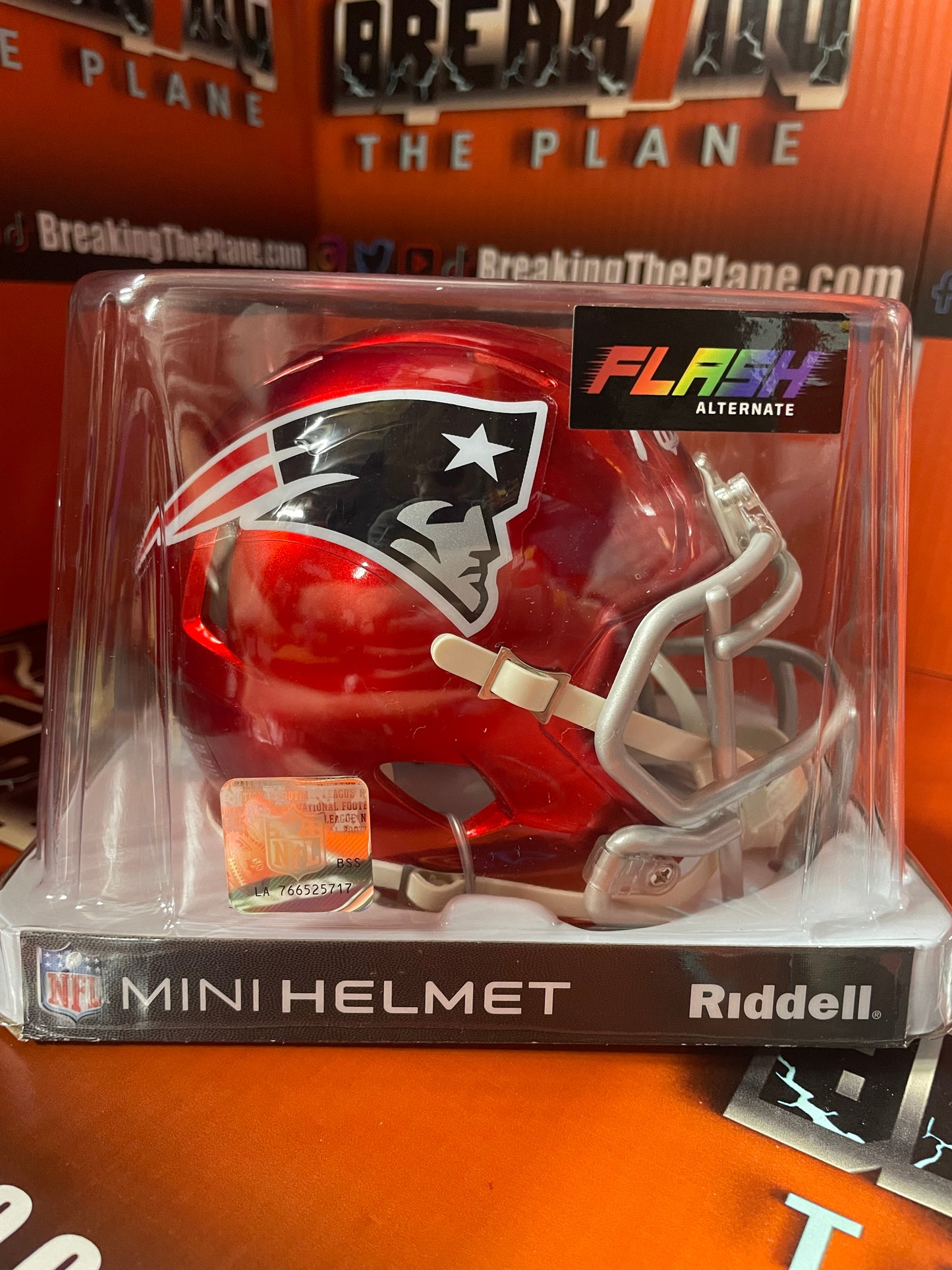 Mac Jones Autographed Patriots Flash Mini Helmet With Beckett COA