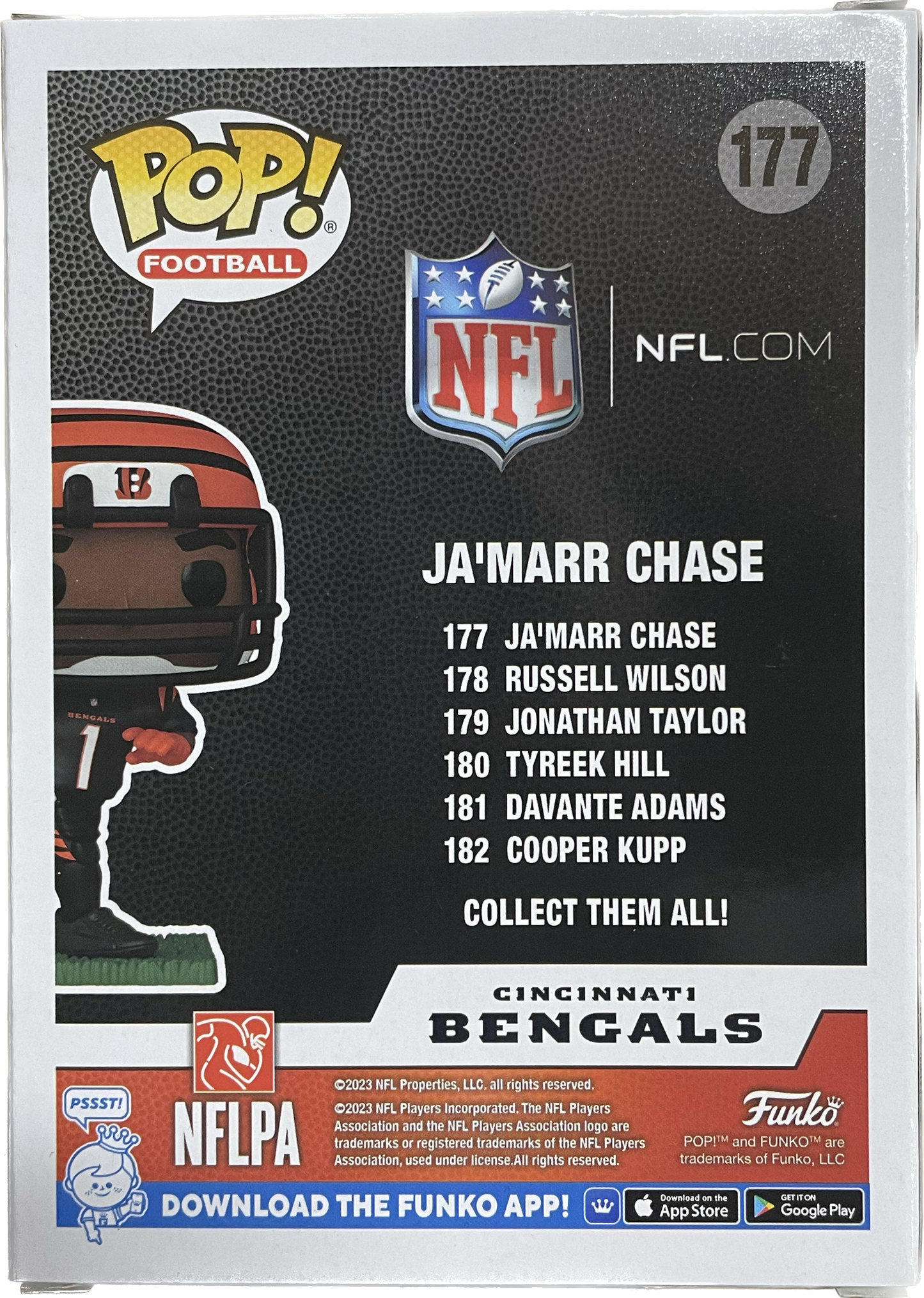 Jamar Chase Autographed Bengals Funko Pop With Beckett COA