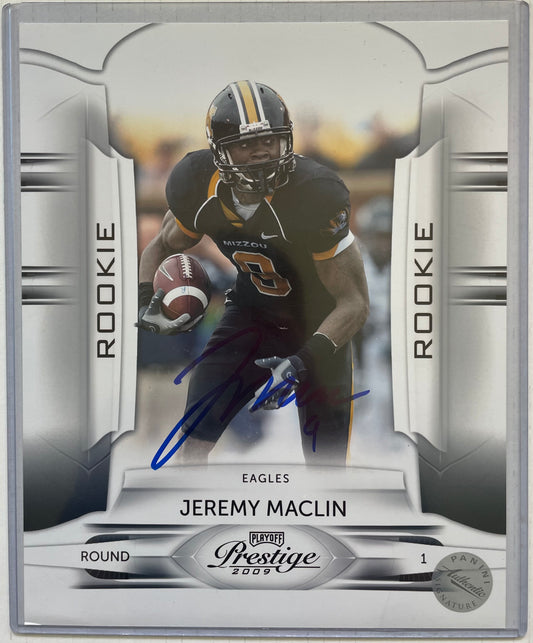 Jeremy Maclin Eagles College Autographed 8x10 Photo Panini Authentic Signature