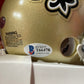 Marcus Davenport Autographed Saints Mini Helmet with Beckett COA