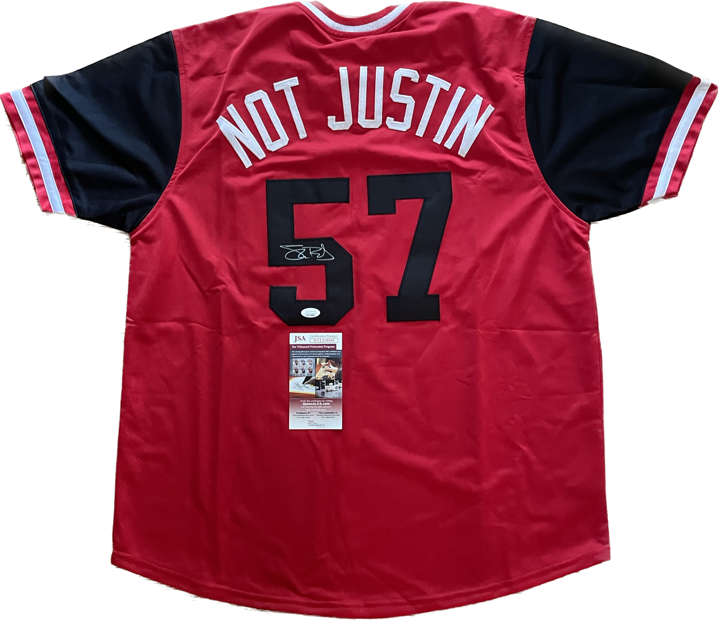 Shane "Not Justin" Bieber Autographed Gaurdians Custom Jersey with JSA COA