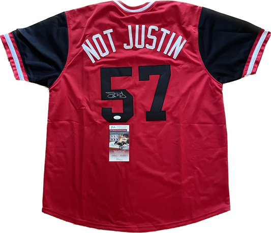 Shane "Not Justin" Bieber Autographed Gaurdians Custom Jersey with JSA COA