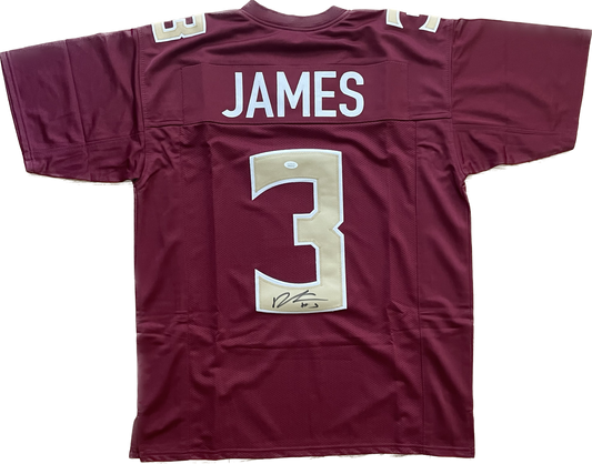 Derwin James College Autographed Custom FSU Football Jersey JSA COA Chargers