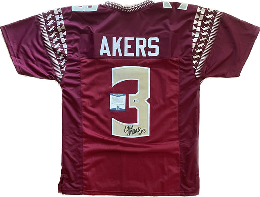 Cam Akers Autographed Custom College Jersey with Beckett COA LA Rams