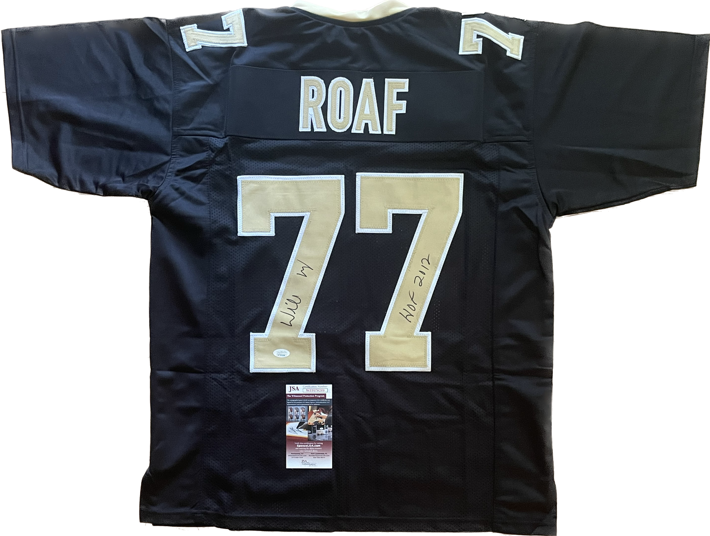 Willie Roaf Autographed Custom New Orleans Saints Jersey with JSA COA