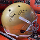 Jack Coan Autographed Notre Dame Full Size Helmet with JSA COA Colts Missing Ear Piece