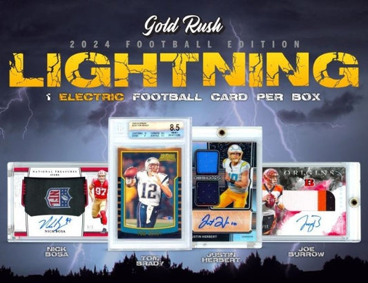 Gold Rush 2024 Lightning Football Card ONE (1) Box Break! | RANDOM DIVISION BREAK | *Breaks when Full* *BREAK#DAV595*