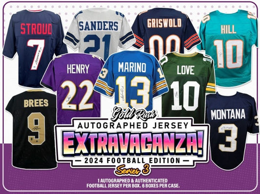 Gold Rush 2024 Series 3 Football Extravaganza Jersey | RANDOM DIVISION BREAK | *BREAK#DAV609*