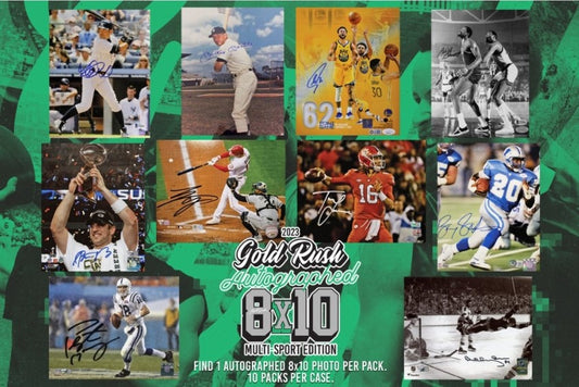 Gold Rush 2023 Multi-Sport 8x10 Photo One (1) Box Personal! (We can break or ship sealed) *BREAK#PET249*