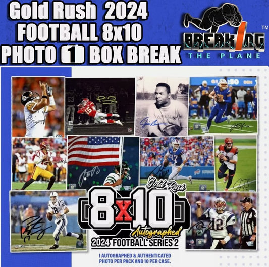 Kickoff Break! Gold Rush 2024 FOOTBALL 8x10 Photo | PICK 1 TEAM GET 1 RANDOM TEAM FOR FREE | (Breaks FRI 10/24 9:30 PM EST. or when full)