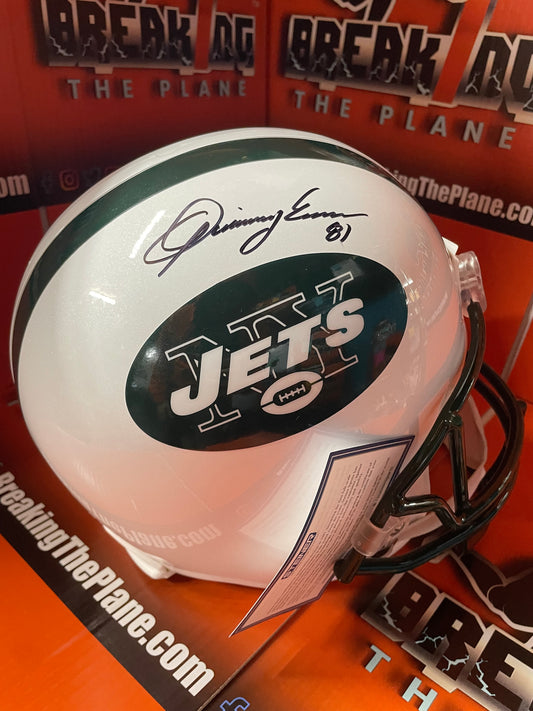 Quincy Enunwa Autographed Jets Full Size Helmet with Steiner COA (Ear pad is slightly damaged)