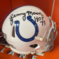 Lenny Moore Autographed Colts Mini Helmet "HOF 75" Tristar COA