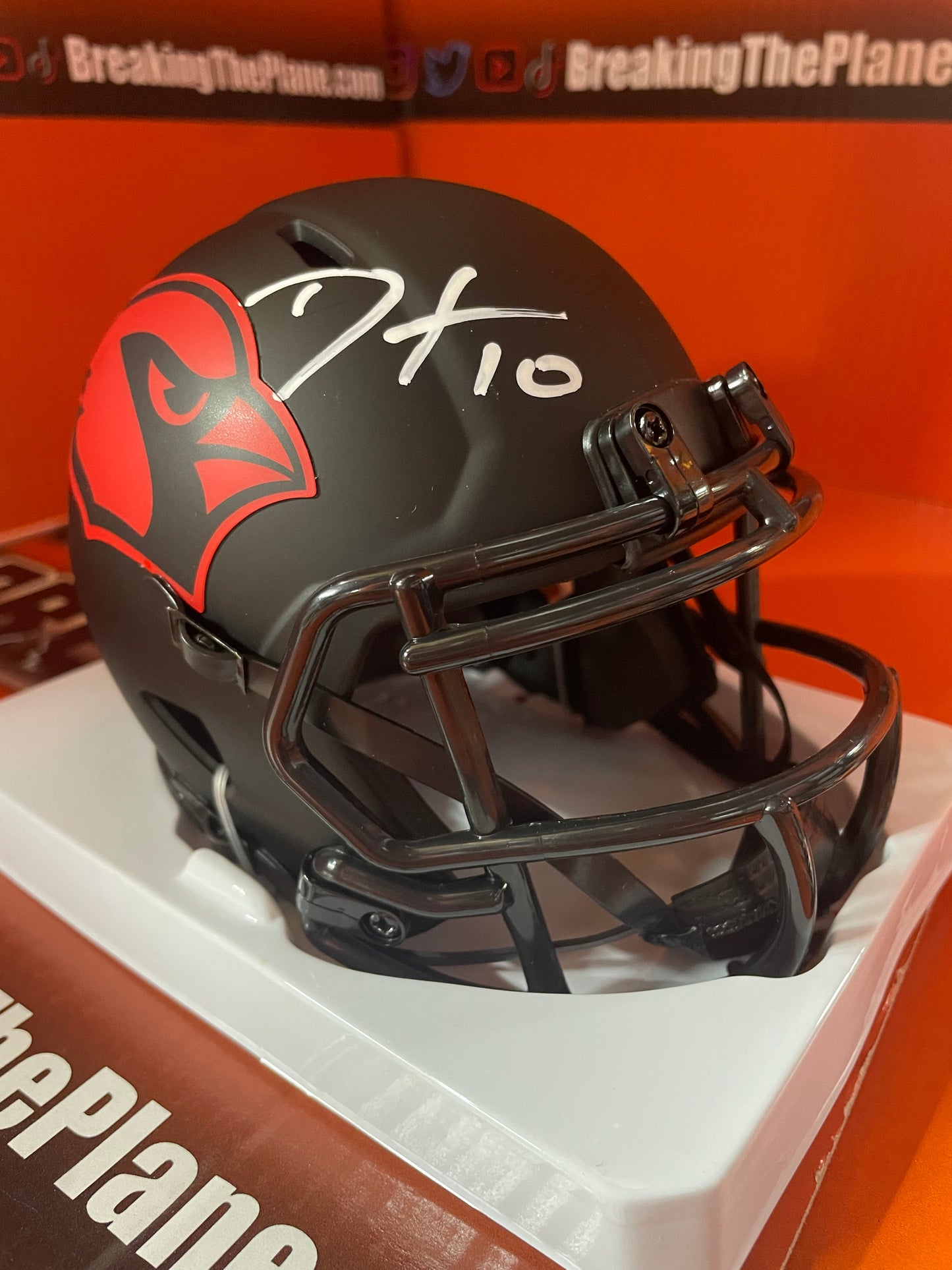 Deandre Hopkins Autographed Eclipse Cardinals Mini Helmet With Beckett COA