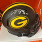 Davante Adams Autographed Packers Eclipse Mini Helmet Beckett COA (See Smudge)