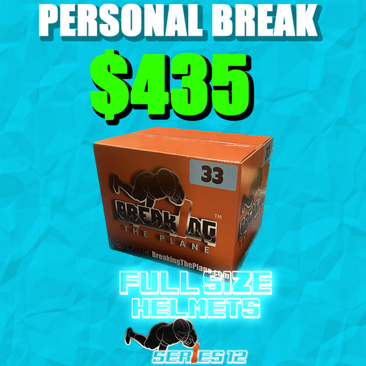 BTP FULL SIZE HELMET | SERIES 12| PERSONAL BREAK! | *BREAK#PET287*