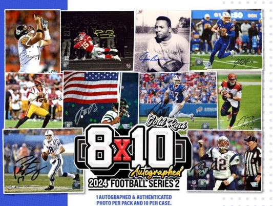 Gold Rush 2024 FOOTBALL 8x10 THREE (3) Box Break! | Pick 1 Team Get 3 Random | *Breaks when Full* | *BREAK#DAV632*