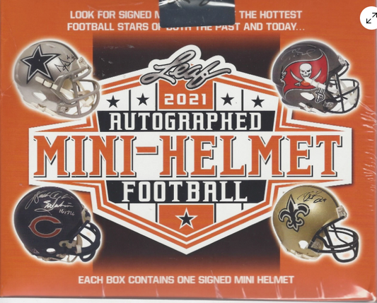 Leaf 2021 FOOTBALL Mini Helmet - FINAL BOX! | PICK 1 TEAM | GET 3 RANDOM TEAMS | $23/Spot or 2 for $43* | BREAK#DAV704*