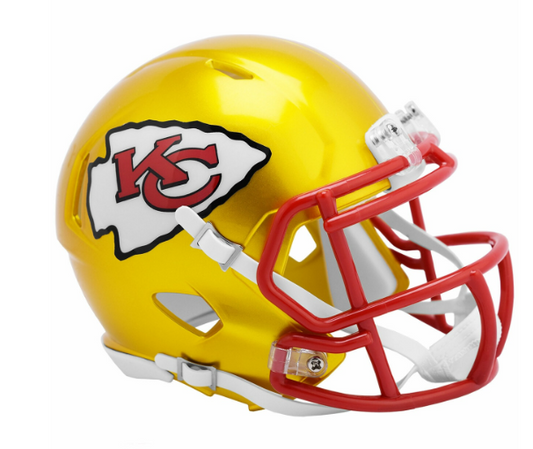 Kansas City Chiefs Unsigned FLASH Specialty Riddell Mini Helmet Shell Included