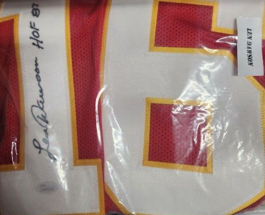 Len Dawson Autographed Chiefs Jersey JSA COA