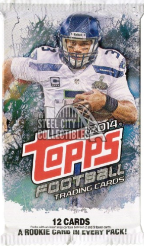 2014 Topps Football 12-card Retail Pack - 1 rookie/pack!