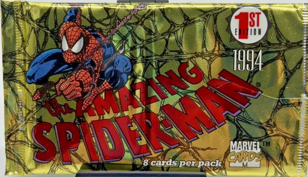 Spider-man 1994 Inaugural Series Hobby Pack - chase holos and suspended animations!