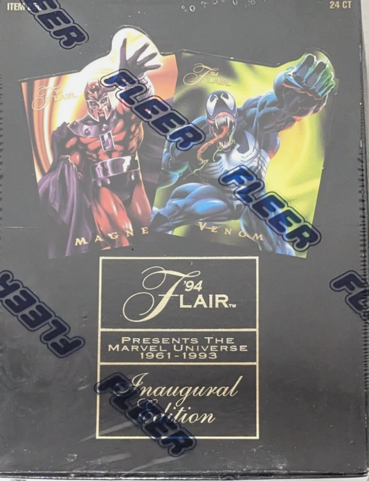 1994 Flair Marvel Inaugural Edition Hobby Box -24 packs!