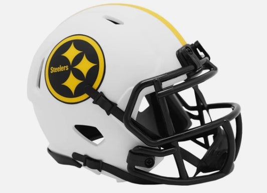 Pittsburgh Steelers Unsigned Lunar Specialty Riddell Mini Helmet Shell Included