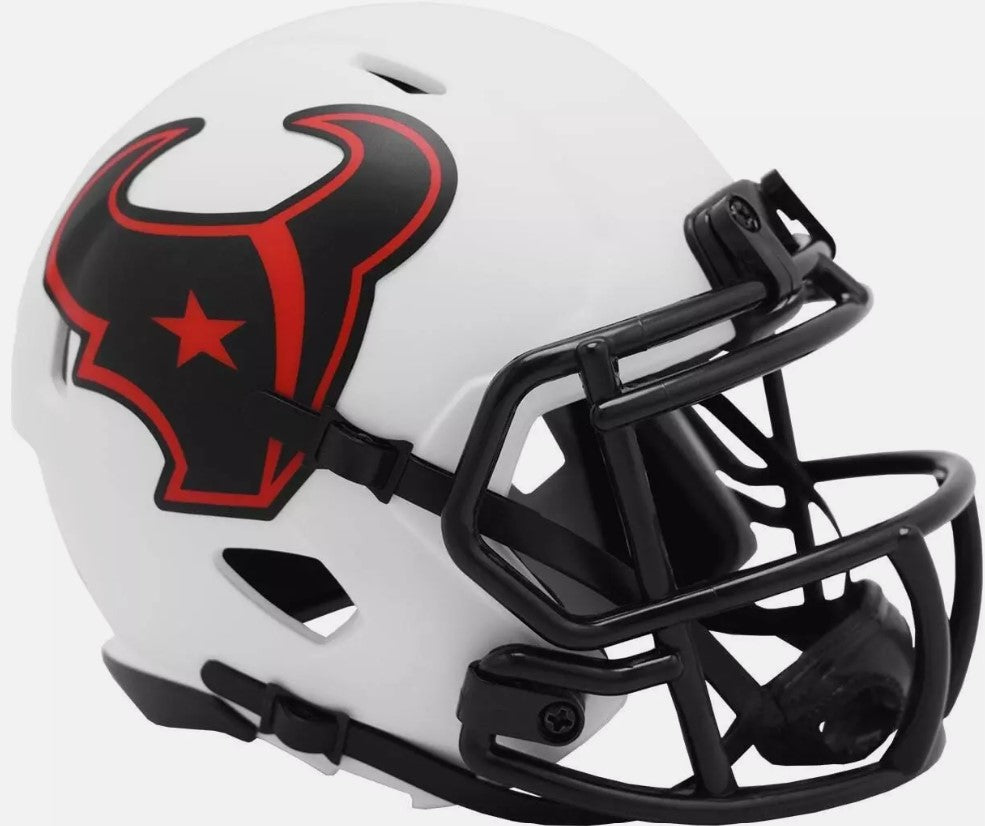 HOU Texans Unsigned Lunar Eclipse Riddell Mini Helmet