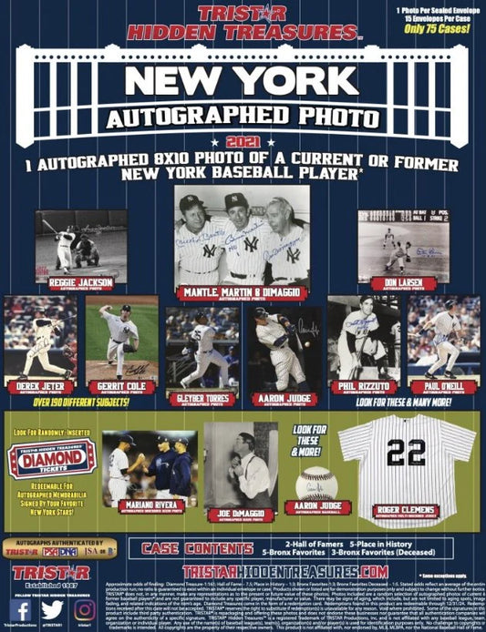 Tristar Yankee 8x10 Photo | (RANDOM LETTER BREAK) (Each spot gets TWO (2) random letters) | If your letter matches the first letter of the players LAST name, you get the card | #DAV477