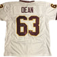 Fred Dean Autographed Jersey Leaf COA