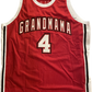 Larry Johnson Autographed "Grandmama" Custom Basketball Jersey JSA COA