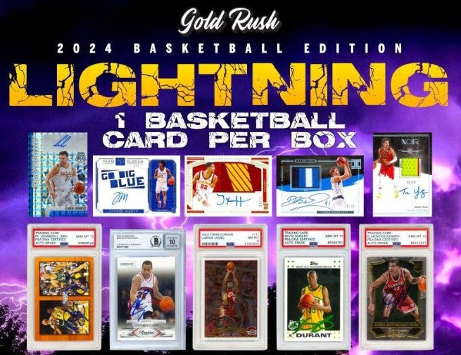 Gold Rush 2024 Lightning Basketball Card! | Personal Break | (We can break or ship sealed) *BREAK#PET293*