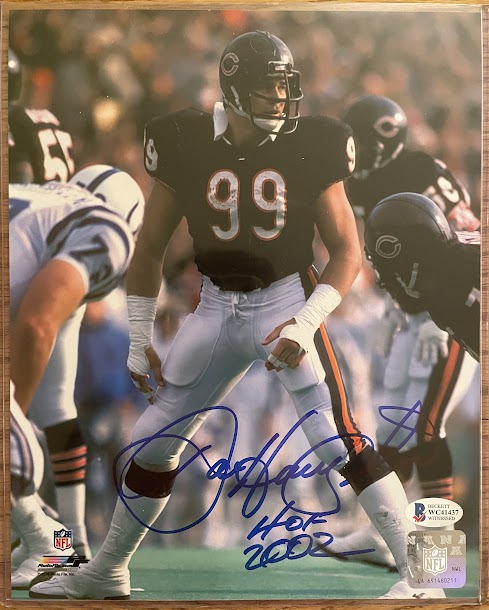 Dan Hampton Autographed 8x10 Photo Beckeet COA Bears HOF