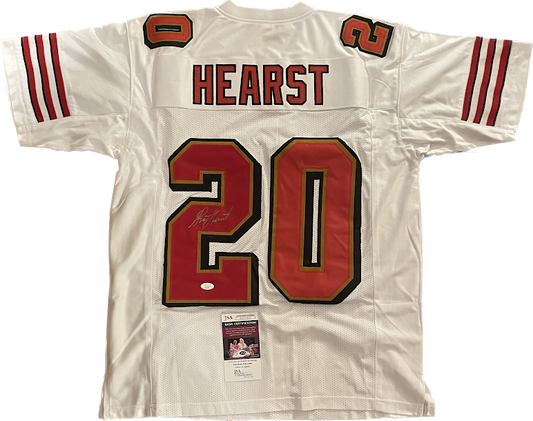 Garrison Hearst Autographed 49ers Custom Jersey JSA COA Throwback